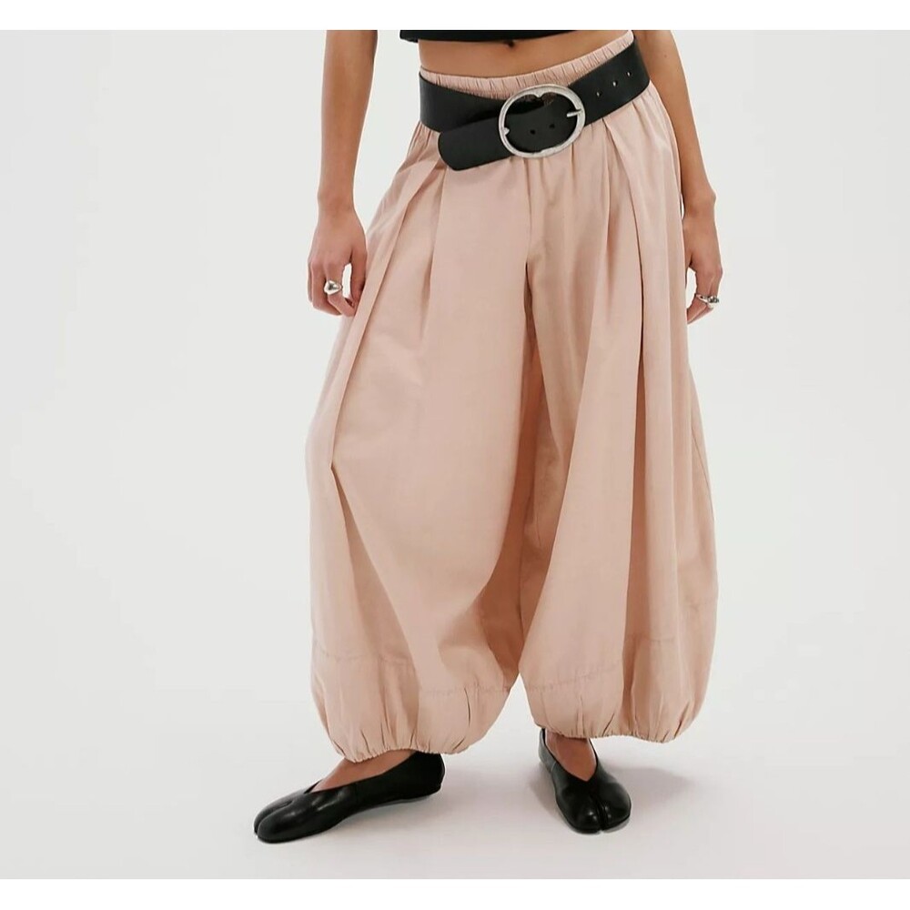 Free People Moonflower Balloon Trousers Pants Mid Rise Pull-on Solid S 290862
